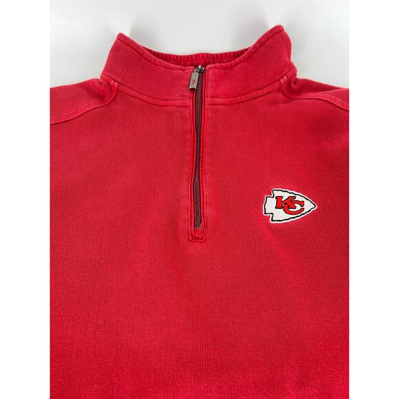 Kansas City Chiefs Tommy Bahama quarter zip pullover shirt - Picture 3 of 11